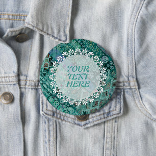 Chapa Redonda De 10 Cm Resumen Patrón étnico - Folklore Art. 2