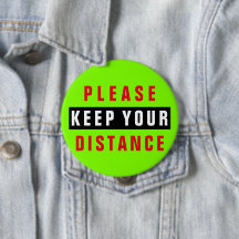 Rojo, Verde Y Negro Por Favor Mantenga Su Distanci