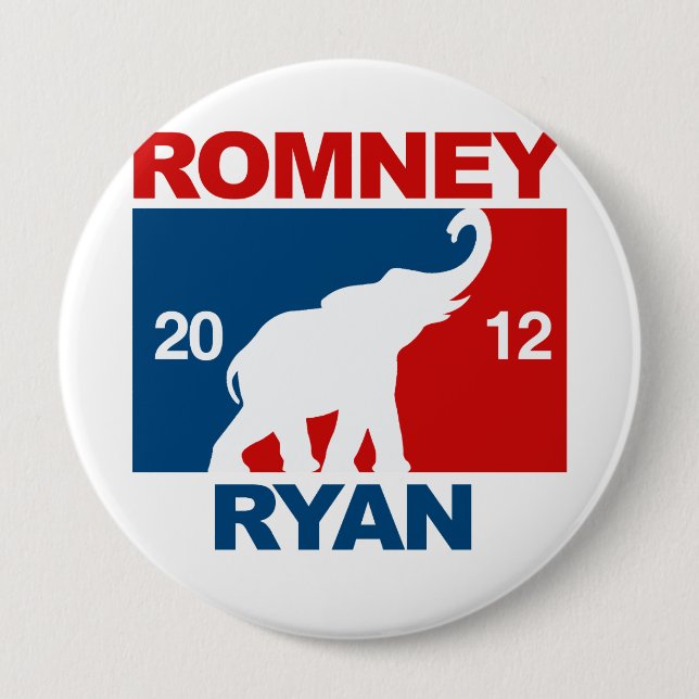Chapa Redonda De 10 Cm ROMNEY RYAN 2012 ICON.png PROFESIONALES (Anverso)