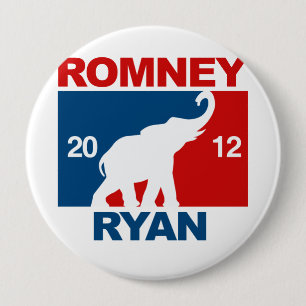 Chapa Redonda De 10 Cm ROMNEY RYAN 2012 ÍCONO PROFESIONAL.png