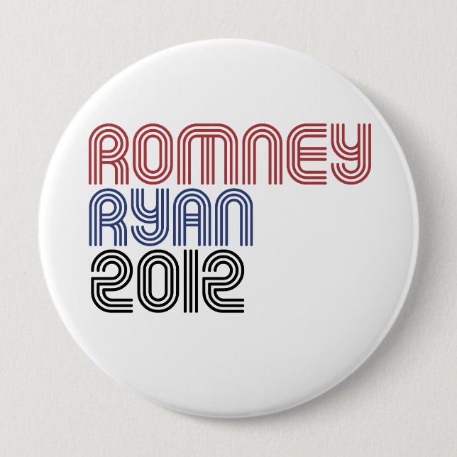 Chapa Redonda De 10 Cm ROMNEY RYAN VP DISCO.png (Anverso)