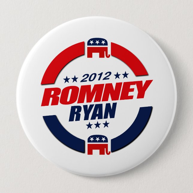 Chapa Redonda De 10 Cm ROMNEY RYAN VP SPHERE.png (Anverso)