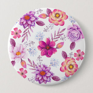 Chapa Redonda De 10 Cm Rosa violeta