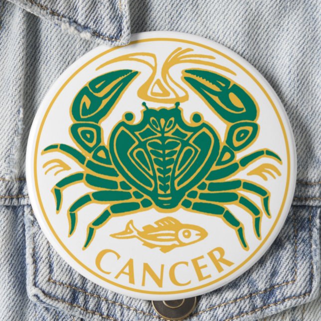 Chapa Redonda De 10 Cm Rótulo de cáncer de zodiaco en (Subido por el creador)