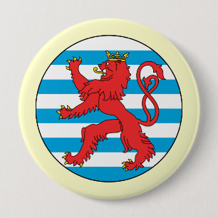 Chapa Redonda De 10 Cm Roundel Luxemburgo, Luxemburgo