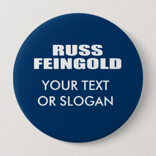 CHAPA REDONDA DE 10 CM RUSS FEINGOLD PARA EL SENADO