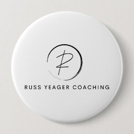 Chapa Redonda De 10 Cm Russ Yeager Coaching Signature Logo
