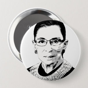 Chapa Redonda De 10 Cm Ruth Bader Ginsburg