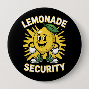 Chapa Redonda De 10 Cm Seguridad del stand de Lemonade