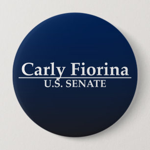 Chapa Redonda De 10 Cm Senado de Carly Fiorina los E.E.U.U.