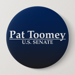 Chapa Redonda De 10 Cm Senado de Pat Toomey los E.E.U.U.