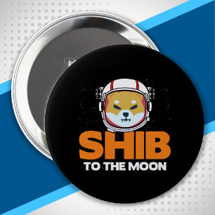 Chapa Redonda De 10 Cm Shib Token Shiba Inu Crypto Meme Mono Perro lunar