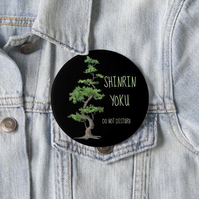 Chapa Redonda De 10 Cm Shinrin~Yoku no perturba el baño del árbol (In situ)