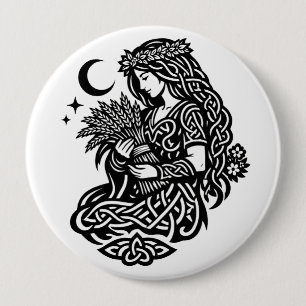 Chapa Redonda De 10 Cm Sigilo de la Doncella de Virgo — Tatuaje de Zodiac