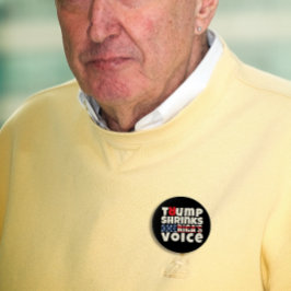 Chapa Redonda De 10 Cm Slogan de protesta anti trump rojo negro