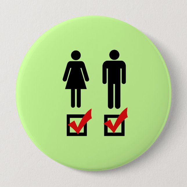 Chapa Redonda De 10 Cm Soy bisexual (Anverso)