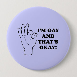 Chapa Redonda De 10 Cm Soy GAY Y ESO ES ACEPTABLE