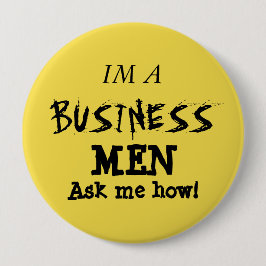 Chapa Redonda De 10 Cm Soy un hombre de negocios