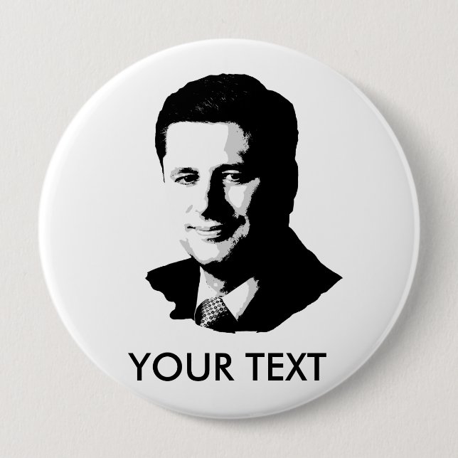 Chapa Redonda De 10 Cm Stephen Harper (Anverso)