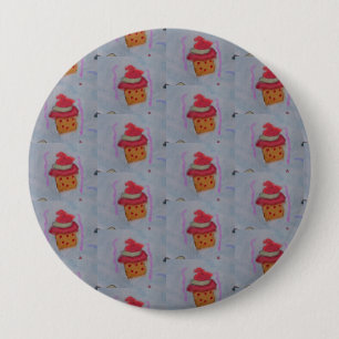 Chapa Redonda De 10 Cm Tarjeta Cupcakes