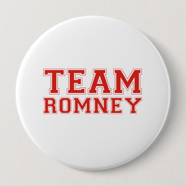 CHAPA REDONDA DE 10 CM TEAM ROMNEY (Anverso)