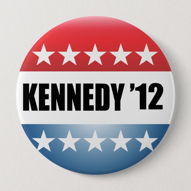 CHAPA REDONDA DE 10 CM TED KENNEDY (Anverso)