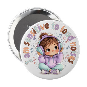 Chapa Redonda De 10 Cm Tengo problemas sensoriales Pin Button Badge