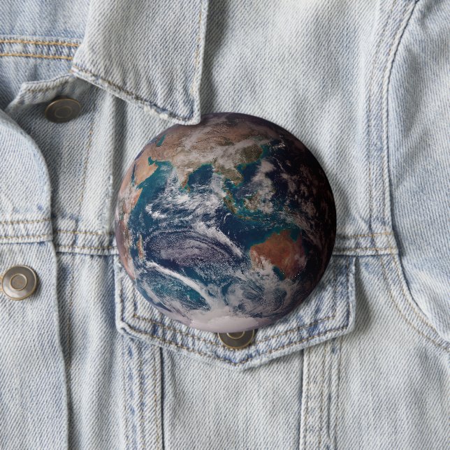 Chapa Redonda De 10 Cm Tierra de Mármol Azul (Hemisferio Oriental) (In situ)