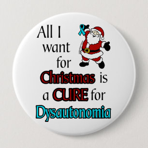 Chapa Redonda De 10 Cm Todo Lo Que Quiero Para Navidades/Santa...Disauton