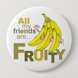 Chapa Redonda De 10 Cm Todos mis amigos son Fruity