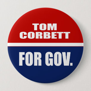 CHAPA REDONDA DE 10 CM TOM CORBETT PARA GOBERNADOR