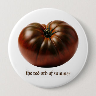 Chapa Redonda De 10 Cm Tomate Druida de Gran Insígnia de Fiesta de Verano