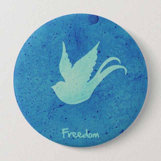 Chapa Redonda De 10 Cm Trago de la libertad (Anverso)