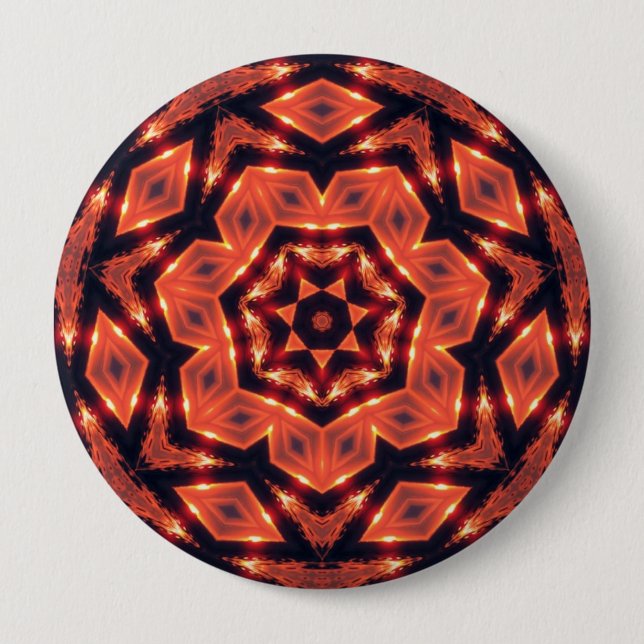 Chapa Redonda De 10 Cm tribal-geometrik (Anverso)