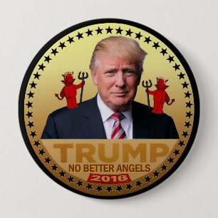 Chapa Redonda De 10 Cm Trump 2016
