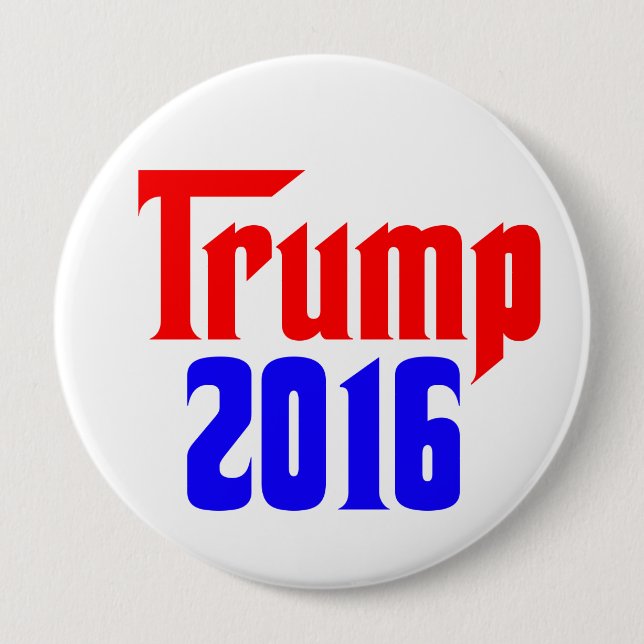 Chapa Redonda De 10 Cm Trump 2016 (Anverso)