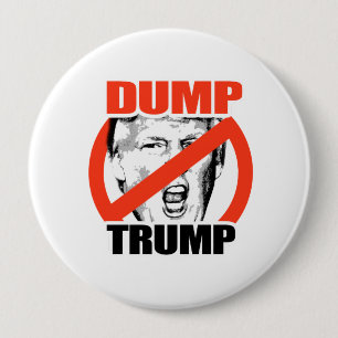 Chapa Redonda De 10 Cm Trump - Anti-Trump