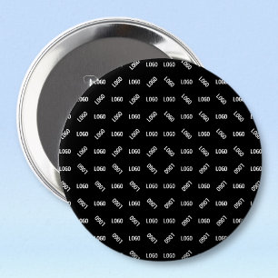Chapa Redonda De 10 Cm Tu logotipo / imagen Patrón geométrico moderno ú