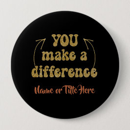 Chapa Redonda De 10 Cm Usted hace una diferencia personalizada
