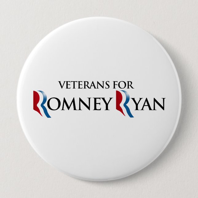 Chapa Redonda De 10 Cm VETERANOS PARA ROMNEY RYAN.png (Anverso)