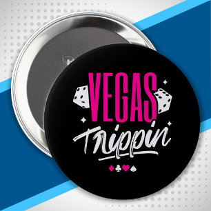 Chapa Redonda De 10 Cm Viaje de Chicas de Las Vegas - Cumpleaños de Las V
