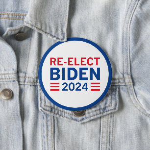 Chapa Redonda De 10 Cm Volver a elegir Biden 2024