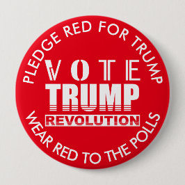 Chapa Redonda De 10 Cm Vota Que Trump Se Vio Rojo En Las Elecciones 2020