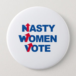 Chapa Redonda De 10 Cm Voto desagradable de las mujeres -- Elección