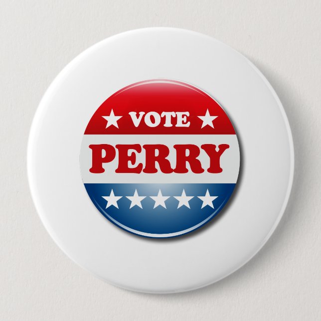 CHAPA REDONDA DE 10 CM VOTO PERRY (Anverso)