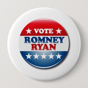 Chapa Redonda De 10 Cm VOTO ROMNEY RYAN VP ROUND.png