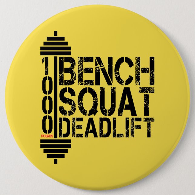 Chapa Redonda De 15 Cm 1000 Lbs Squat Deadlift Powerlift Fitness (Anverso)