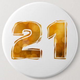 Chapa Redonda De 15 Cm 21 21st Geburtstag
