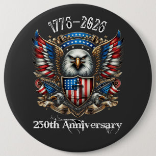 Chapa Redonda De 15 Cm 250º Aniversario de EE. UU. 1776 2026