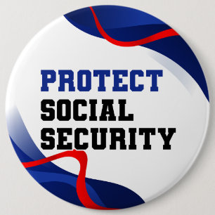 Chapa Redonda De 15 Cm Accesorio político de seguridad social anti Trump